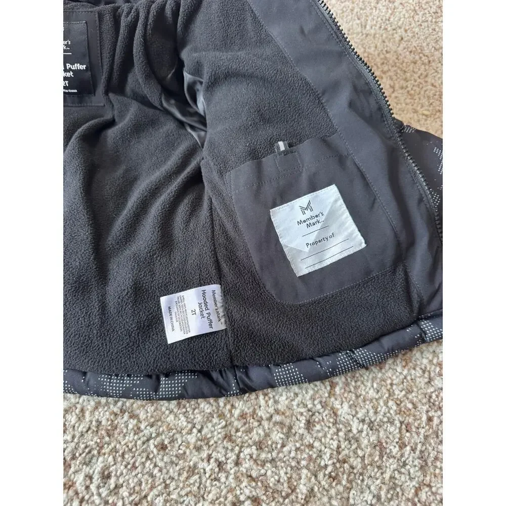 Members Mark Boys winter jacket, size 2T; Black